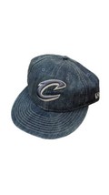 New Era Cleveland Cavaliers 9fifty Hardwood Classic Denim Hat Cap Adjustabl Blue - £11.67 GBP