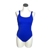 Baltex One Piece Swimsuit Womens 16 Tall Scooped Keyhole Back Blue Bathi... - £19.60 GBP