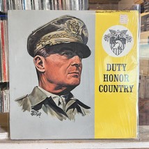[RADIO/SPOKEN WORD]~EXC LP~GENERAL DOUGLAS MACARTHUR~Duty, Honor, Countr... - £6.96 GBP
