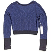 SHAE NY sweater long sleeve scoop back XS stripe blue black stripe Anthr... - £15.65 GBP