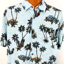 Boca Classics Hawaiian Aloha XXL Shirt Patriotic Surf Boards Pineapple Cars - £39.22 GBP