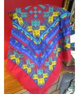 large wrap/scarf geometric desings, wool thread like 60in - £50.63 GBP
