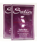 2 OF SATIN ULTRA SMOOTH BLUE POWDER LIGHTENER BLEACH WHEAT PROTEIN BASE ... - £5.62 GBP