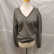 Marshall Field &amp; Company Womens Lambswool Gray V-Neck Sweater, Size 40 - £19.73 GBP