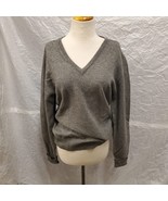 Marshall Field &amp; Company Womens Lambswool Gray V-Neck Sweater, Size 40 - £19.46 GBP