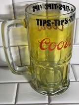 Coors Beer Tip Jar Mug Glass Cup - $8.99