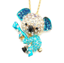 Blue KOALA Bear Pendant Necklace - $13.75