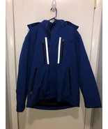 CB Sports Mens Large Hooded Jacket w/ Removable Lining Blue - $29.69