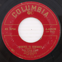 The Four Lads – Moments To Remember / Dream On - 1955 45 rpm 7&quot; Record 4-40539 - $2.21