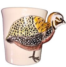 Vintage Bobwhite Quail Ceramic Hand Painted 3-D Mug Cup Thailand 3.5” Ta... - $19.00