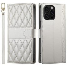 case for iPhone 16 Pro (Color: White) Magnetic Wallet Durable Leather Fl... - $51.74