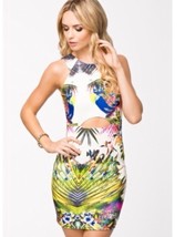 Floral Cut Out Dress Small/Medium S/M Nwot - $201.11 MXN