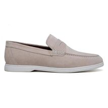Belvedere Men's Walking Shoes Penny Loafer Niko Sand Suede Leather image 2