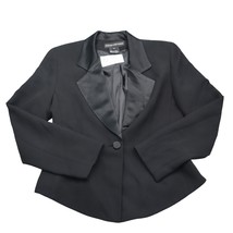 Jones New York Evening Suit Womens 4 Black Long Sleeve Collar Button Blazer - £23.72 GBP