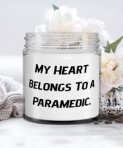 Reusable Paramedic Gifts, My Heart Belongs To a Paramedic, Funny Christmas Candl - £17.64 GBP