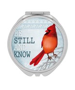 Be Still and Know Cardinal : Gift Compact Mirror Bird Grieving Lost Love... - £10.44 GBP