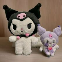 Sanrio My Melody 10" Kuromi  Plush &amp; 5" Mini Kuromi Keychain Plush 2pc Lot - $74.25