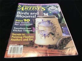 Decorative Artist&#39;s Workbook Magazine August 2000 Birds and Blooms, Kitchen Tins - $10.00