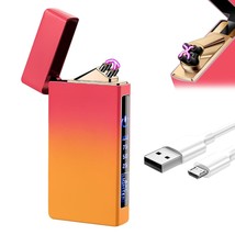 Electric Lighter Usb Rechargeable Dual Arc Lighter With Smart Touch Scre... - £27.14 GBP