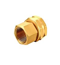 BRASS 3/4&quot; GHT Female to 1/2&quot; NPT Female Garden Hose  Fitting Swivel Ada... - $8.15