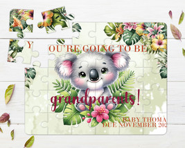 Tropical Koala 30pce Wooden Puzzle, Baby Announcement - £28.32 GBP