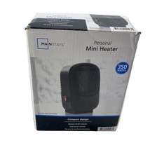 Personal Mini Electric Ceramic Heater 350W Indoor Black - £7.96 GBP