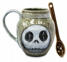 Disney The Nightmare Before Christmas Deadly Night Shade Mug &amp; Spoon Halloween - £39.65 GBP