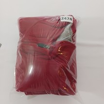 Hanes HN470100 Men's Red 1/4 Zip Pullover Sweater Long Sleeve Size Medium image 13