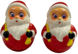 2 Vintage Kiddie Products Weeble Wobble Roly Poly Christmas Santa Claus ... - £35.40 GBP
