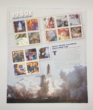 1999 USPS 1980s Celebrate the Century Stamp Sheet 15ct 33c B9 - £9.43 GBP