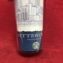 Starbucks Pittsburgh City SKYLINE Coffee Travel Tumbler 16oz 2007 The St... - £18.97 GBP