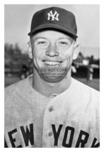 Mickey Mantle New York Yankees Baseball Player Smiling Portrait 4X6 B&amp;W Photo - £6.23 GBP