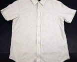 Banana Republic Soft Wash Medium Off White Short Sleeve Button Up - £14.08 GBP