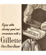 1947 Gillette Aristocrat Razors Blue Blades Advertisement Hygiene Shavin... - $34.27 CAD