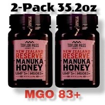 Taylor Pass 2 Pack New Zealand Manuka Honey Mgo 83 Umf 5+ Raw Non Gmo - £39.60 GBP