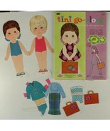 Vintage Paper Doll Lot Toy WHITMAN 1969 TINI Go Along Lynn Chris With Ou... - £9.68 GBP