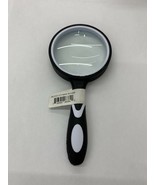 3x - 2 1/2&quot;  Rubberized Handheld Glass Magnifier - White - $13.64 CAD