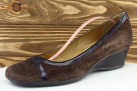 Softspots Sz 8.5 N Brown Round Toe Wedge Leather 734020 - £15.47 GBP