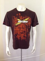 Ski-doo XPS Tee Men&#39;s Brown Short Sleeve Crew Neck Graphic T Shirt Size ... - $9.79