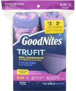 Goodnites TRU-FIT Underwear w/ Nighttime Protection Starter Pack-Girls S/M - £25.57 GBP