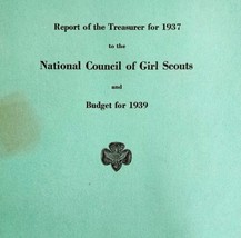 National Council Of Girl Scouts 1937 Report Of The Treasurer 1939 Budget... - $29.99