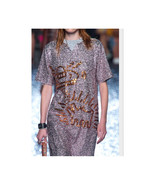 Coach KEITH HARING Embellished Sequin Dress Midi Pink Neutral Couture Ev... - £230.71 GBP