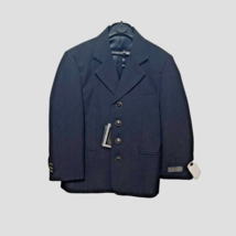 Vintage Pontelli Uomo Collection Boy&#39;s Black with Silver Thread Blazer S... - $23.16