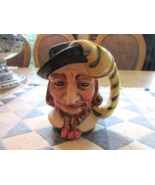 VTG FAIRYLITE FOREIGN MEDIUM TOBY JUG BEARDED MAN WITH FEATHER HANDLE 5&quot; - $20.30 CAD