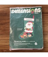 Dimentions 1984 Longstitch Needlepoint Kit #9037 Santa and Toys Stocking... - $1,108.22 MXN