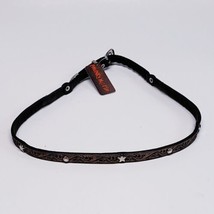 Phunky Horse Southwestern Print Hatband with Stars Brown/Black/Silver-HB13-New!  - £18.26 GBP
