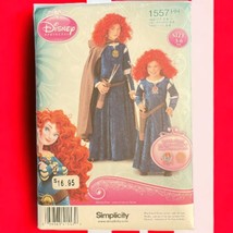 Simplicity Pattern 1557 Disney Princess Merida Brave Uncut Child Size 3-6 - £10.72 GBP