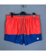 Ted Baker Red Blue Wavbloc Colour Block Swim Shorts Size 40W 3XL - £27.52 GBP