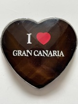 FRIDGE MAGNET - GRAN CANARIA GLASS HEART - £3.66 GBP