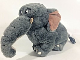 Shep Elephant Disney&#39;s George of the Jungle RARE Dark Grey Bean Bag Plush  - $59.95